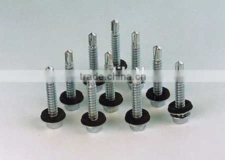Hex Washer Head YZP Coating Concrete Screw
