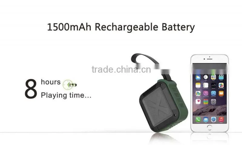 New Design Bluetooth Vibration Speaker Alarm Clock With Shockproof Dustproof Waterproof