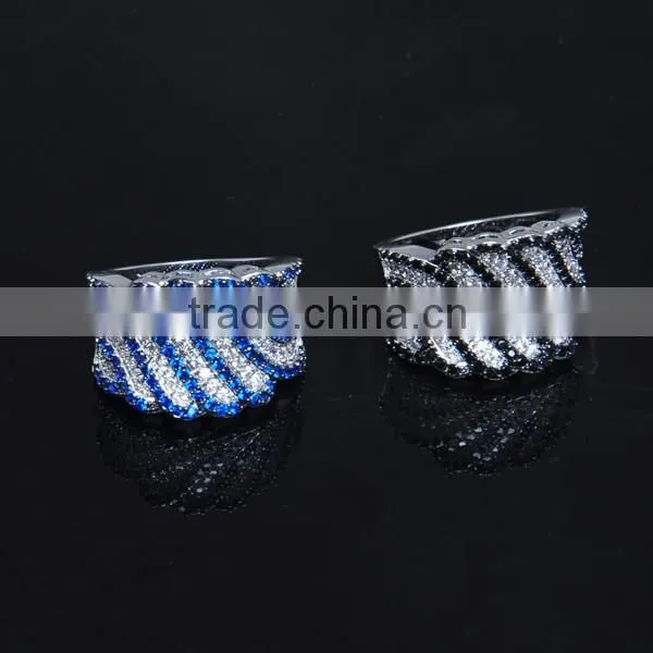 Imitation white gold 925 CZ ring fashion america style Chinese silver jewelry ring