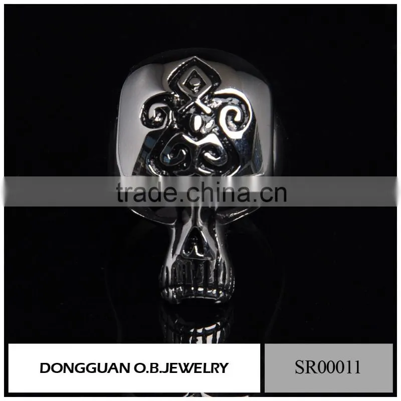Skull Silver Ring For Men,Skull Ring Silver Jewelry Gothic,Silver Skull Titanium Ring