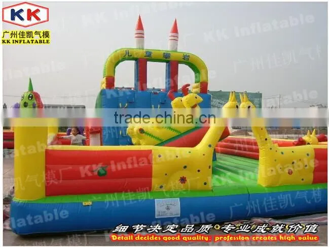 Used Commercial Inflatable Bouncer / Inflatable Trampoline amusement park Rentals