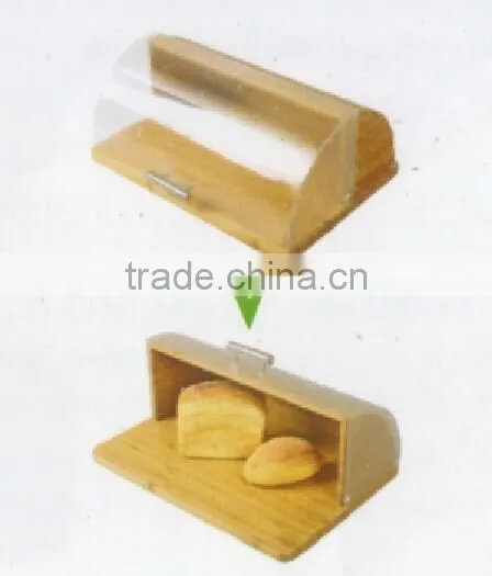 Totally bamboo durable and double large bread box for food storage