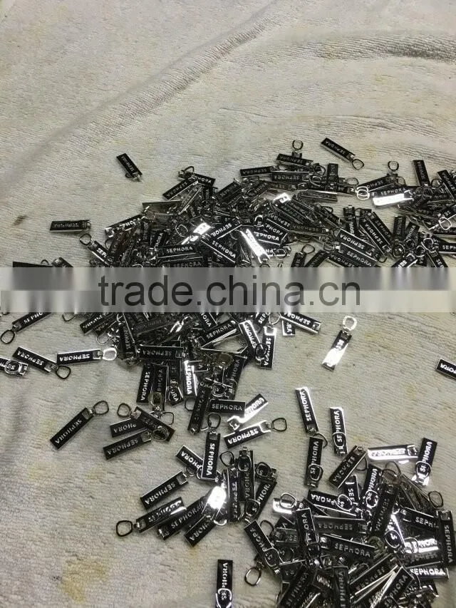 2016 Cheap Wholesale Factory Direct painted plating auto lock long zippper pulls/metal zipper sliders