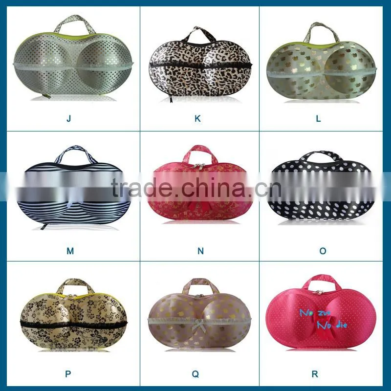 cheap wholesale travel bra and underwear storage box case bra and panty bag
