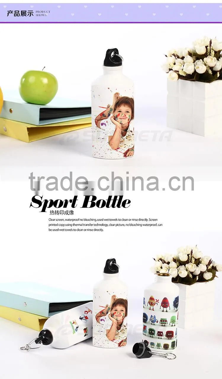 Sunmeta factory supply blank 500ml triangle shape sublimation aluminum sports bottle(LH-05)