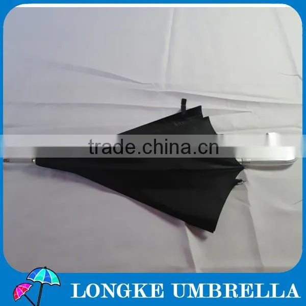 24" promotional umbrella black color aluminum umbrella for advertsing