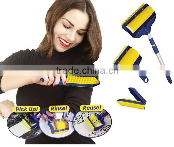 Easy cleaning dust clothes brush, mini repeated use lint carpet cleaning brush