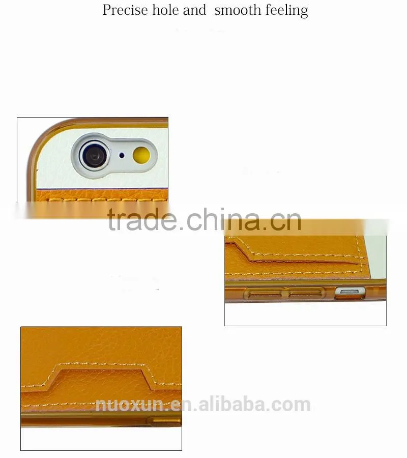 For iPhone 6 leather case, For iPhone 6 plus wallet leather case in wholesales With Card Slots