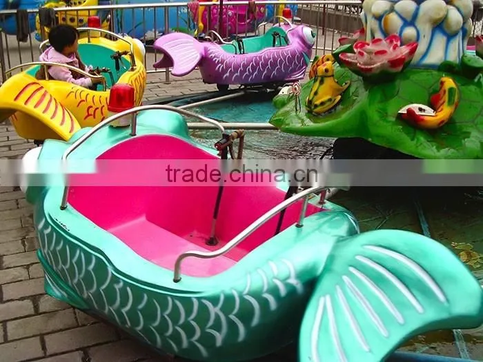 Rotating swing rides Carp jumps over the dragen gate amusement children games