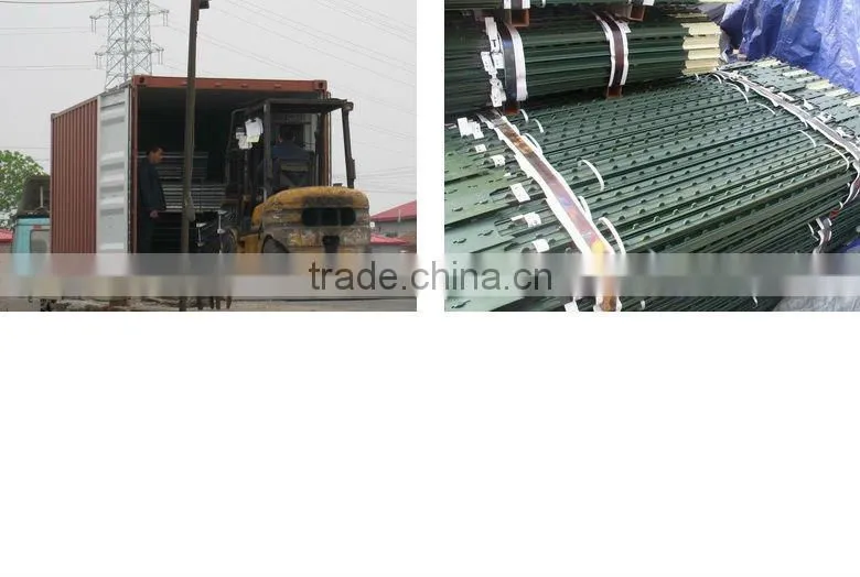 Hot dipped galvanized fence post