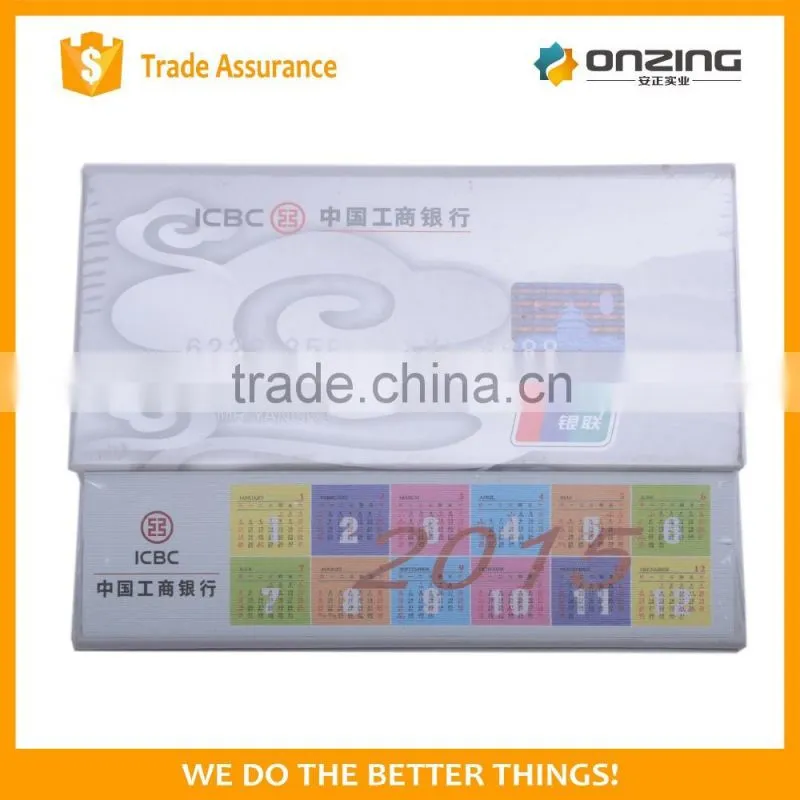 Popular type calendar memo pad sticky note desk calendar