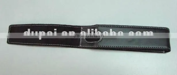 simple fashion color pencil bag for single pen of leather