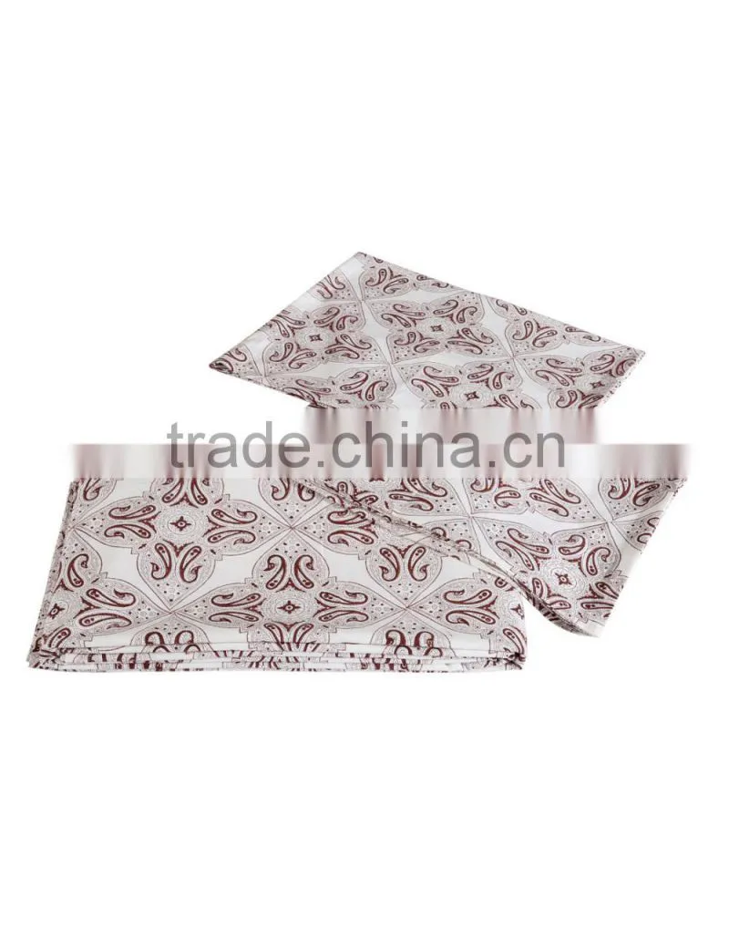 Brown Paisley Hand Block Printed Bed Sheets Wholesale Fabric Modern Design Bed Sheet Supplier In India