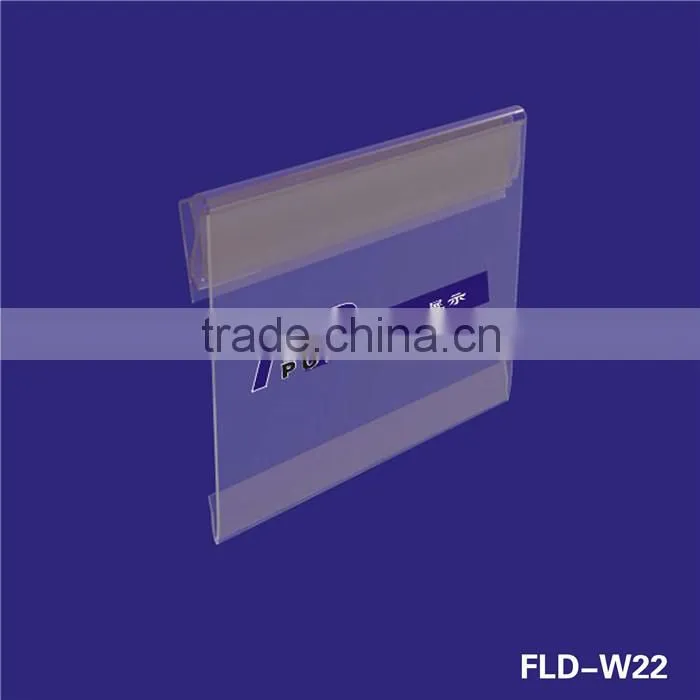 FLD Various designs transparent 78mm complete sizes 5x7 acrylic sign holder
