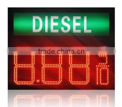 Waterproof IP65 Digital LED 7-segment Fuel Price Display