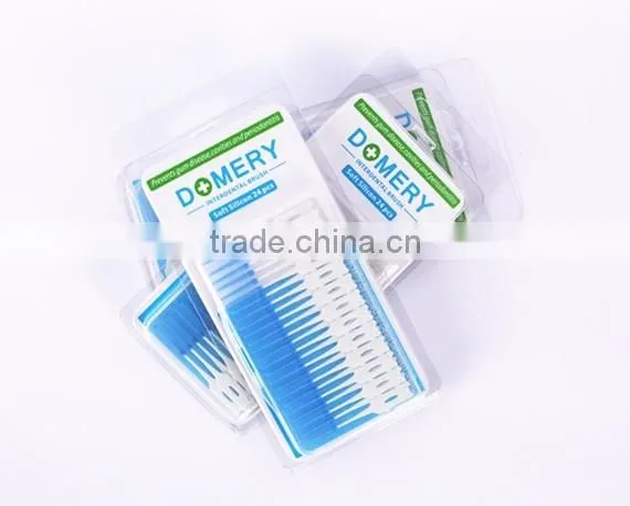 Favorable price interdental silicon dental brush interdental 24pcs