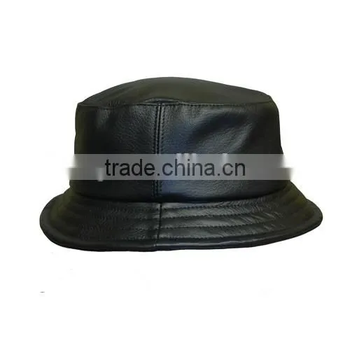 fashion leather bucket hat wholesale