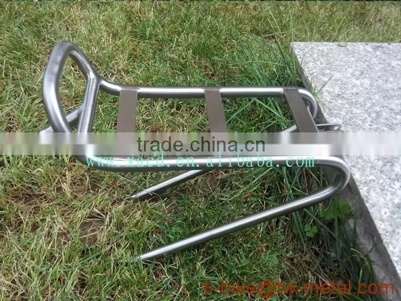 Super light titanium bicycle front rack customized ti luggage carrier & bag holder cheap ti bike front rack made in china