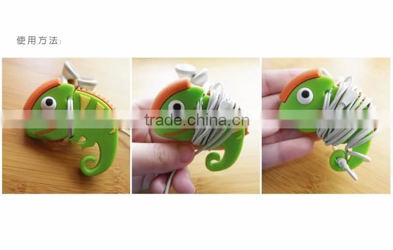 Chameleon earphone cable winder