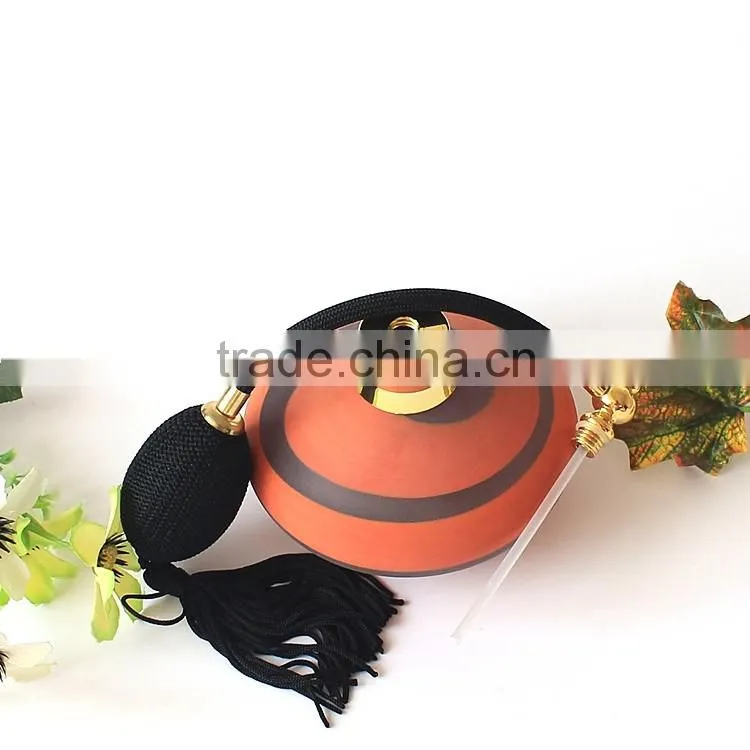 OUBOAO Wholesale High-end Fashion Orange Gasbag Spray Pump Glass Perfume Bottle