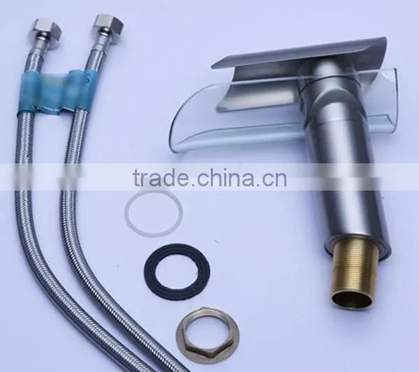 big spray mouth basin faucet, glass bottle with faucet single handle basin faucet, china sanitary ware