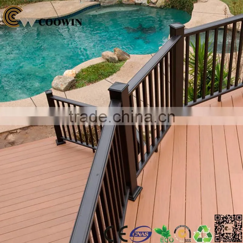 solid polymer wood composite decking boards