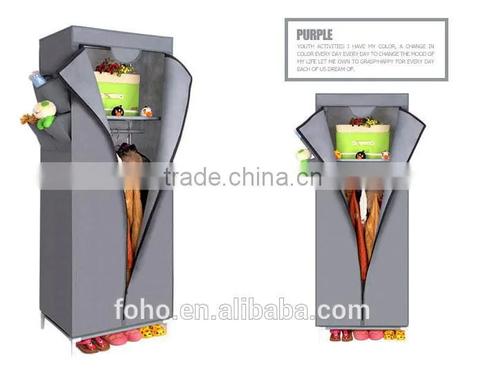 Mini wardrobe fitted wardrobe small wardrobe manufacturing ideas (FH-CM0508)