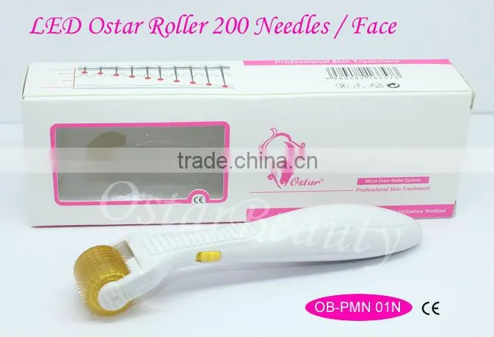 Photon Derma Roller with Titanium Needle and 4 colors LED gene biology light