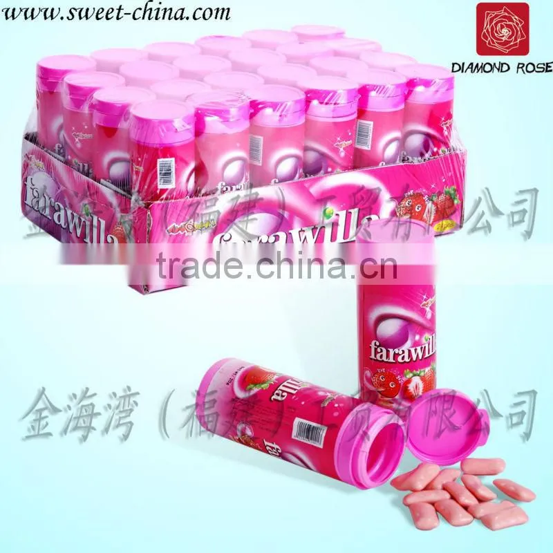 colorful olivary bubble gum