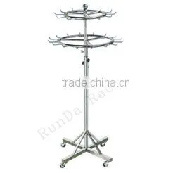 clothing hanging stand/steel big roundness hanger