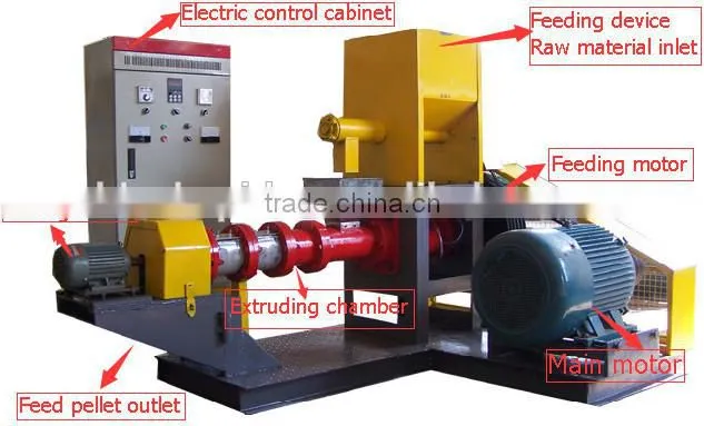 Dry and Wet Type fish feed making machine for India