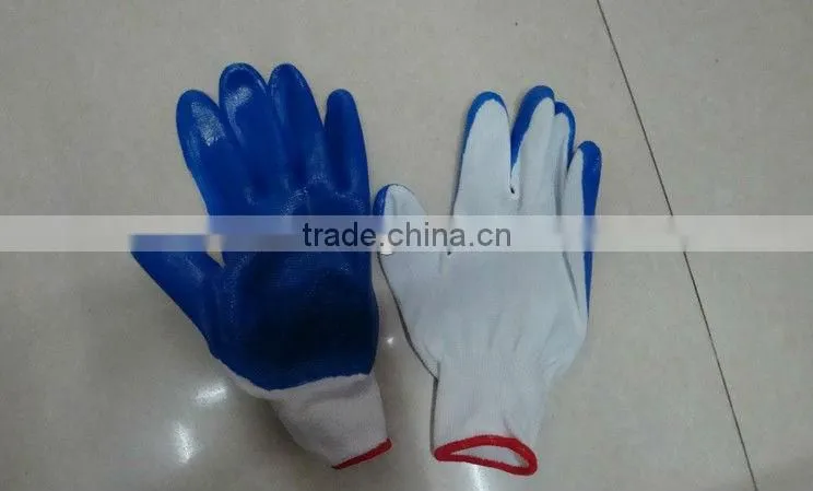 Hot sell nitrile nylon glove