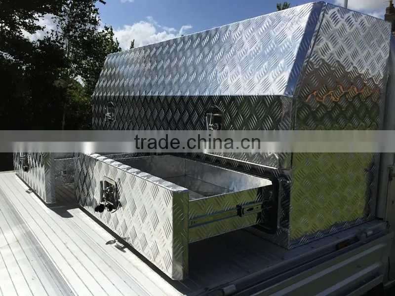 Drawers New Aluminum Toolbox for trucks for sale ODM /OEM Light , Durable and Secure