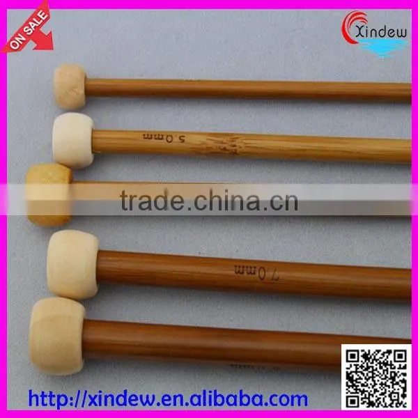 35 cm carbonized bamboo knitting needle in OPP bag