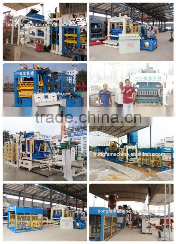 QT12-15 Hot sale concrete block machinery /block making plant / cement brick machine / cement hollow brick making machine