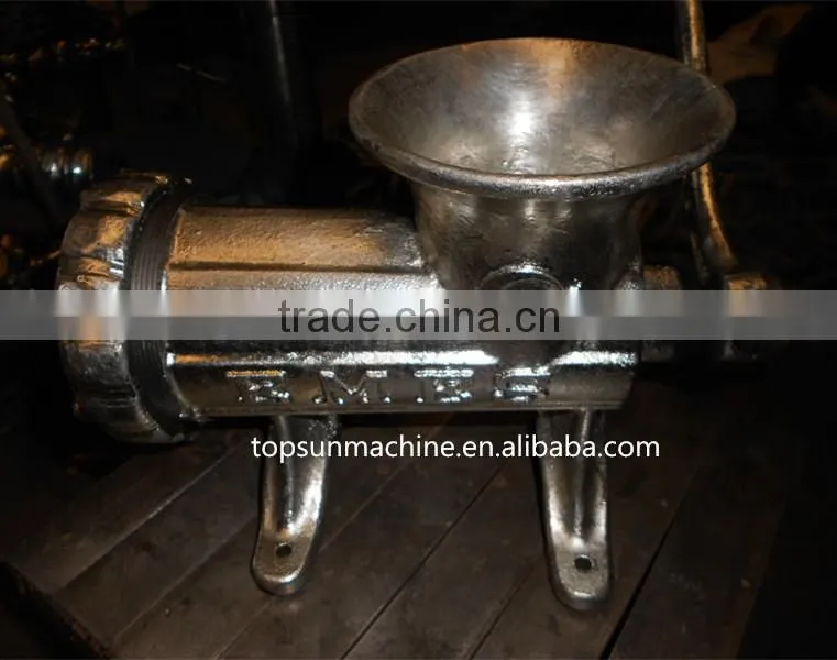 manual cast iron electro-plated tin meat mincer No.8 plastic funnels