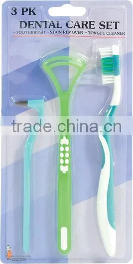 3 pcs toothbrush dental care