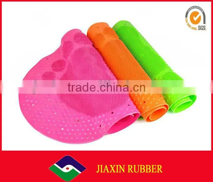 Morden colorful silicone red bath pvc/rubber mat JX-55079