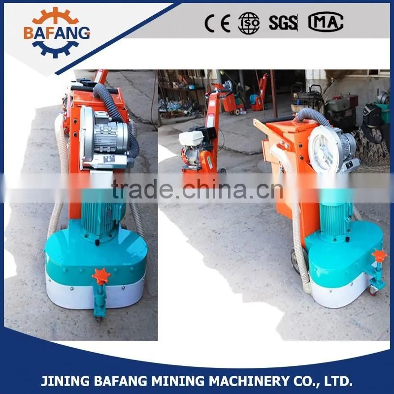 dual-disc concrete floor grinding machine with vacuum