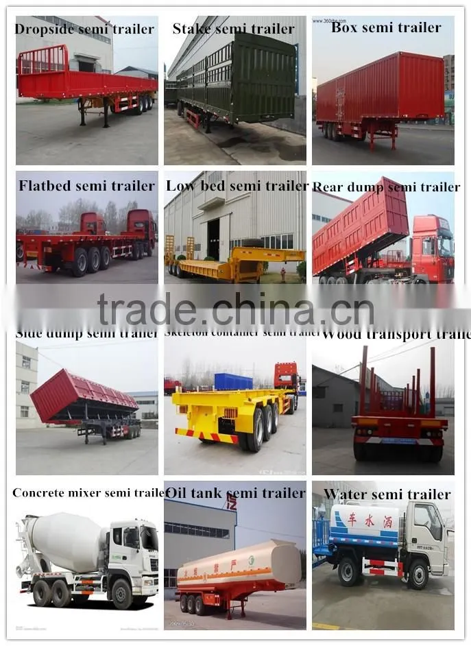 3 axle long wood transport semi trailer log truck trailer