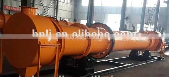 Rotary drum dryer for fertilizer drying
