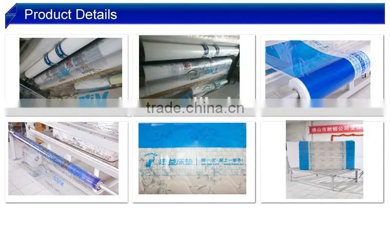 high quality mattress print pe film/ldpe plastic bag tube