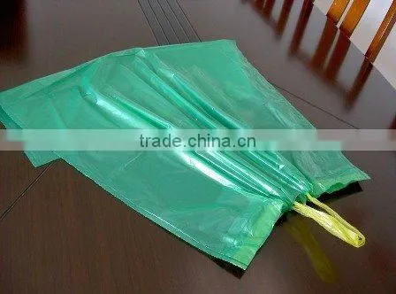 ldpe/hdpe garbage bag with drawstring on roll
