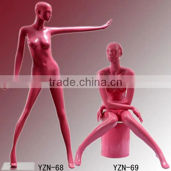 Window display black fashion sexy mannequin headless female