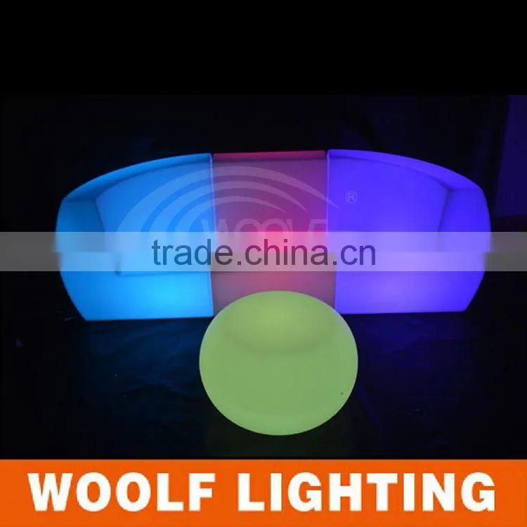 Waterproof LED Illuminated Outdoor Garden Sofa Set