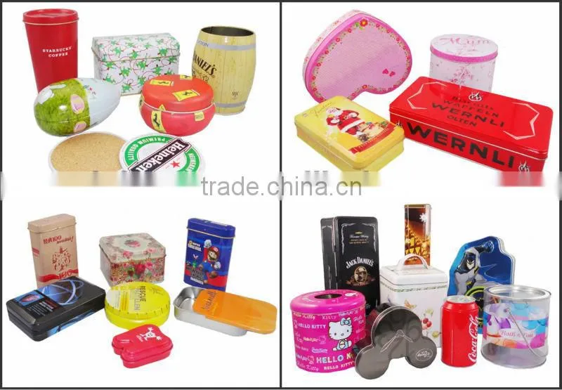 rectangular arch saving tin box with lock