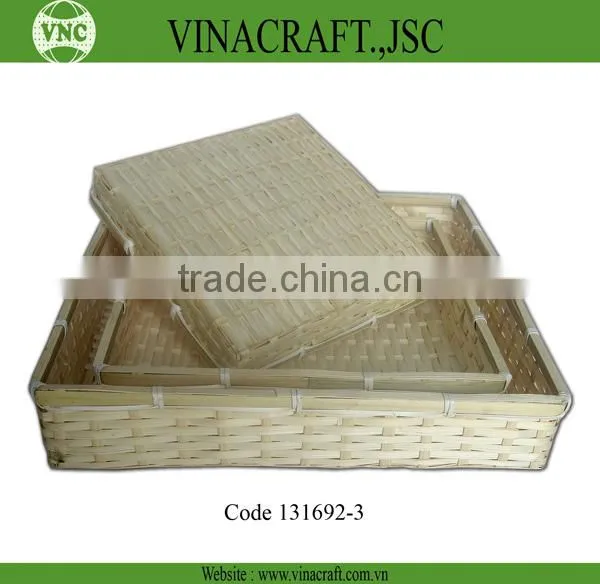 Bamboo basket weaving made in Vietnam