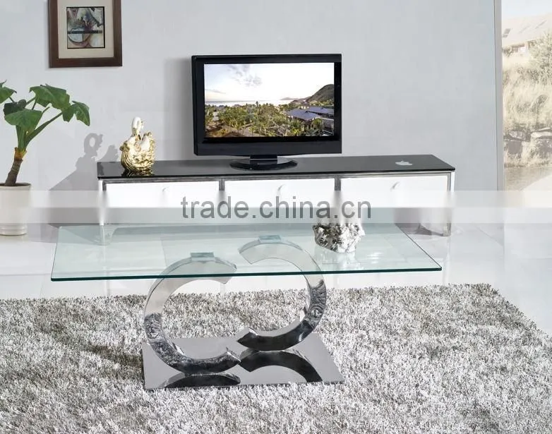 C286 Living Room Furniture Glass Top cheap coffee table