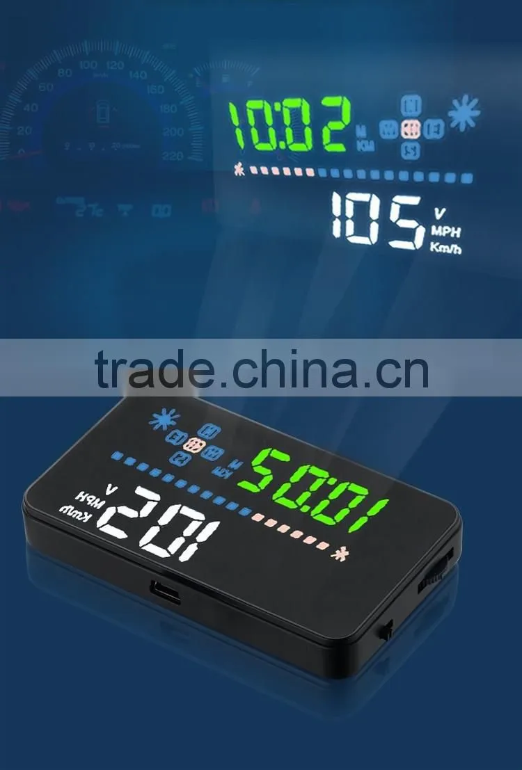 Universal Head Up Display With GPS 3.5 inch Screen HUD For Car Auto Speed Monitor For Wholesale