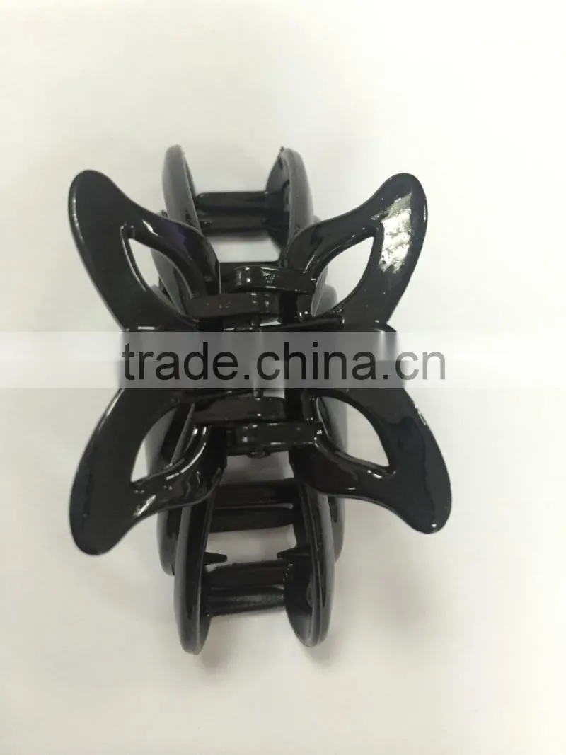 2016 new design beautifull plastic butterfly hair clips claws jaw hair clips